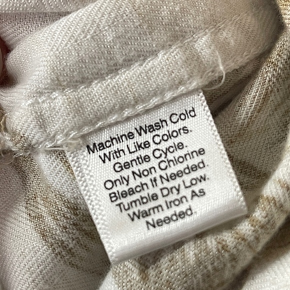 OCEAN & COAST Men's Beige & Ivory‎ Hawaiian Shirt, XL - Picture 6 of 7